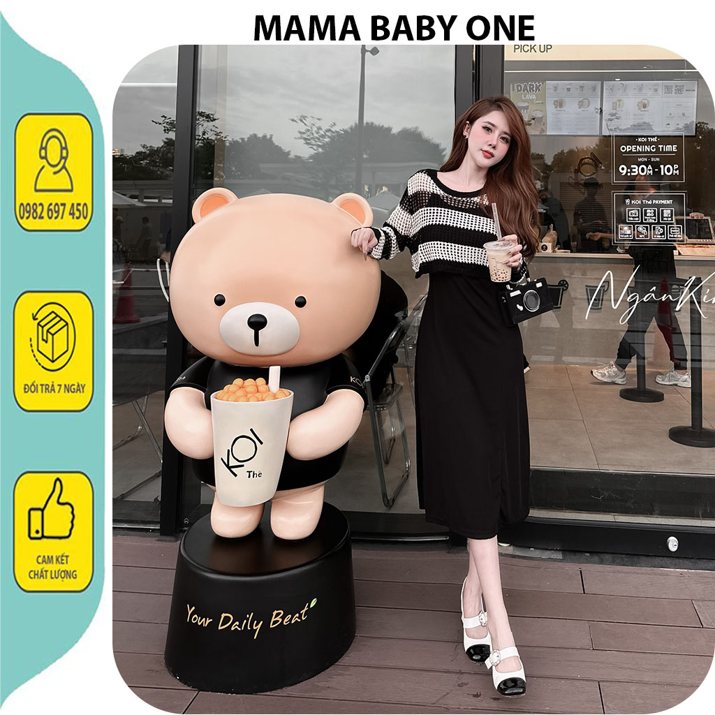 SET VÁY ĐẦM LEN MONGTOGI QUẢNG CHÂU CAO CẤP-ĐẦM BẦU THỜI TRANG HÀN PHONG CÁCH TRẺ TRUNG FRESIZE MẶC BẦU SAU SINH