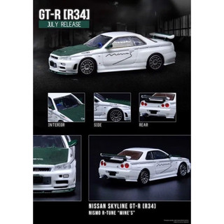 Mohinhxeps-1/64_ inno64 nissan gtr skyline r34 nismo r-tune mines white