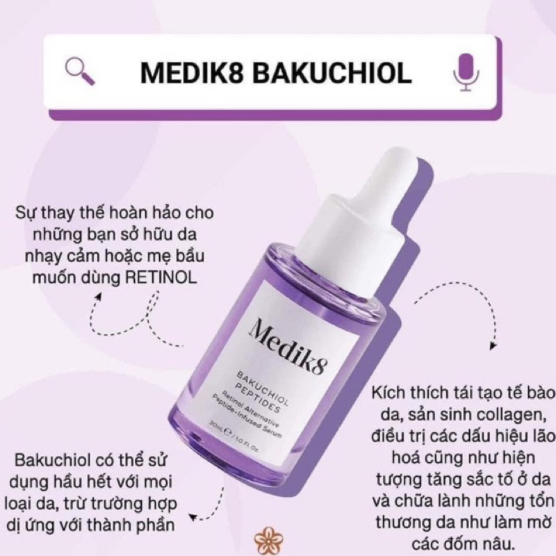 Serum chống lão hóa Medik8 Bakuchiol Peptides