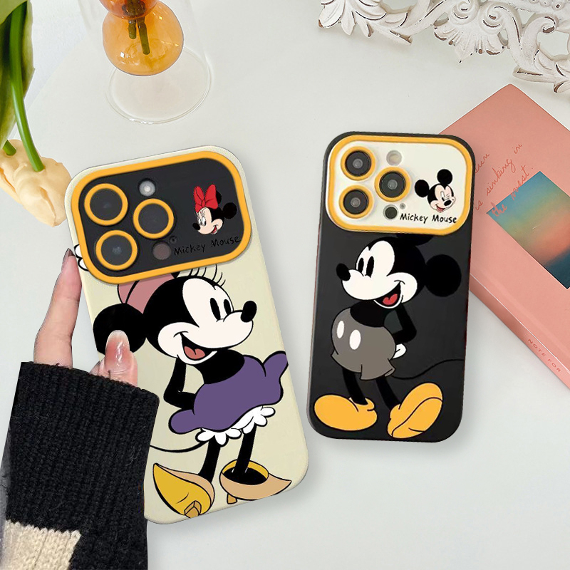 Ốp điện thoại iphone khung camera Mic.key cho iPhone 15 14 XR 13 11 12 Pro Max 8 7 6 6S Plus X Xs Max