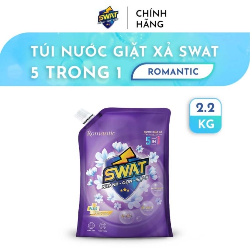 Nước giặt xả 5in1 Thái Lan Hương romatic siêu thơm 2.2kg/3.8Kg