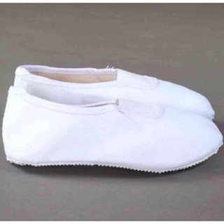 Giày múa ballet nam nữ không dây-buộc dây bata trắng.giày múa văn nghệ hàng việt nam cao cấp