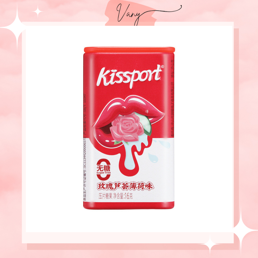 KISSPORT Kẹo Bạc Hà Trái Cây Không Đường Thơm Miệng Kẹo Hôn
