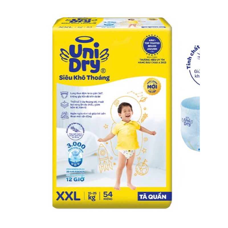 Tã quần unidry M74/ L68/XL60/XXL54