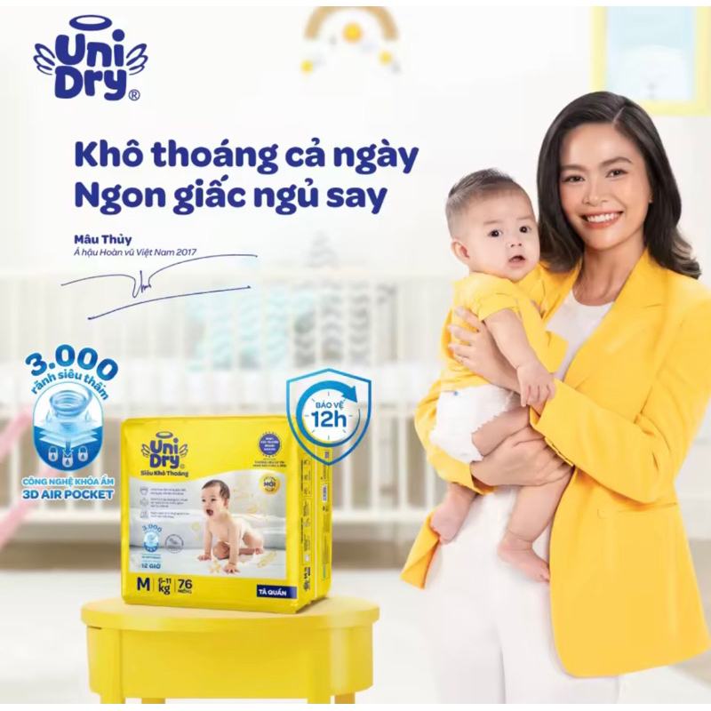 Tã quần unidry M74/ L68/XL60/XXL54