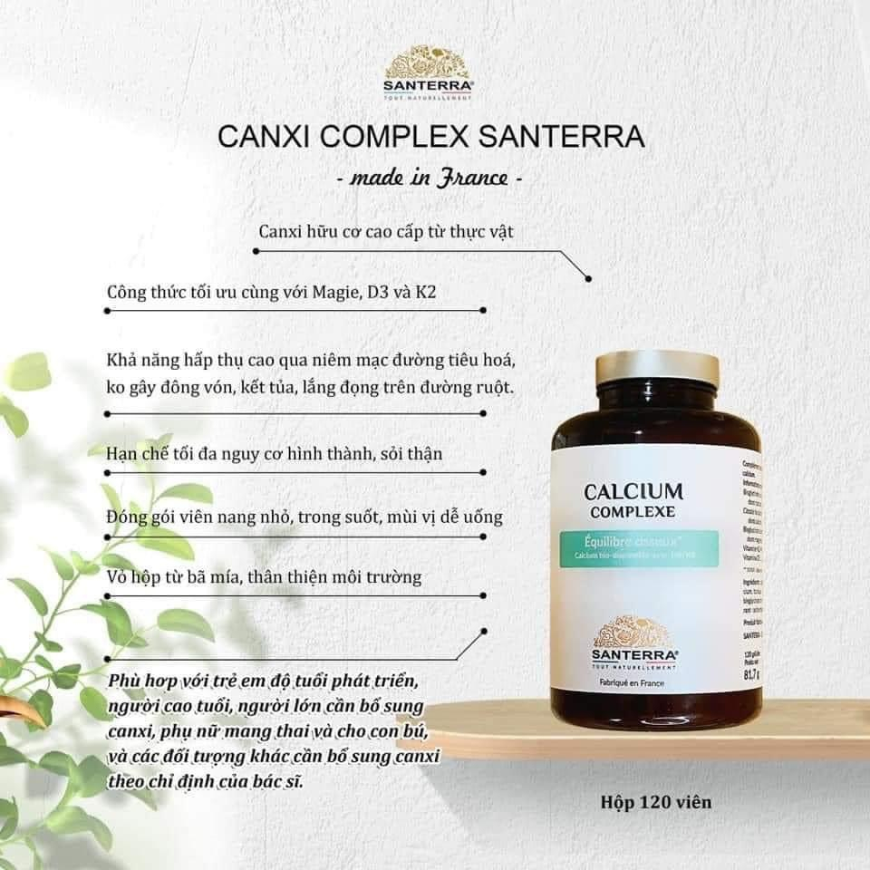 Viên Uống Canxi Hữu Cơ SANTERRA