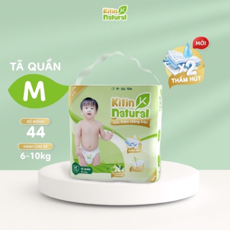 Tã Dán/Quần Kitin Cho Bé M44/L40/XL38/XXL36/XXXL34