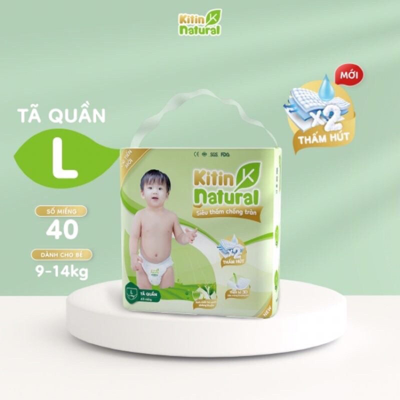 Tã Dán/Quần Kitin Cho Bé M44/L40/XL38/XXL36/XXXL34