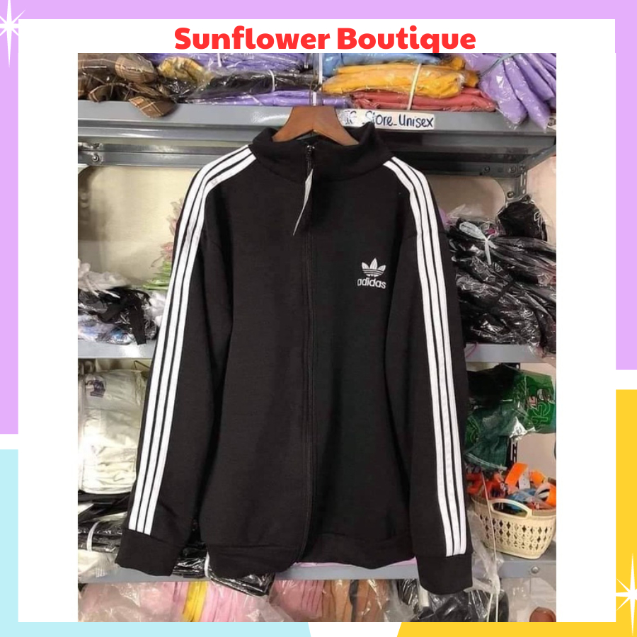 Áo khoác nỉ thêu logo adi.das, áo nỉ hoodie phối 3 sọc kẻ tay với đa dạng màu sắc