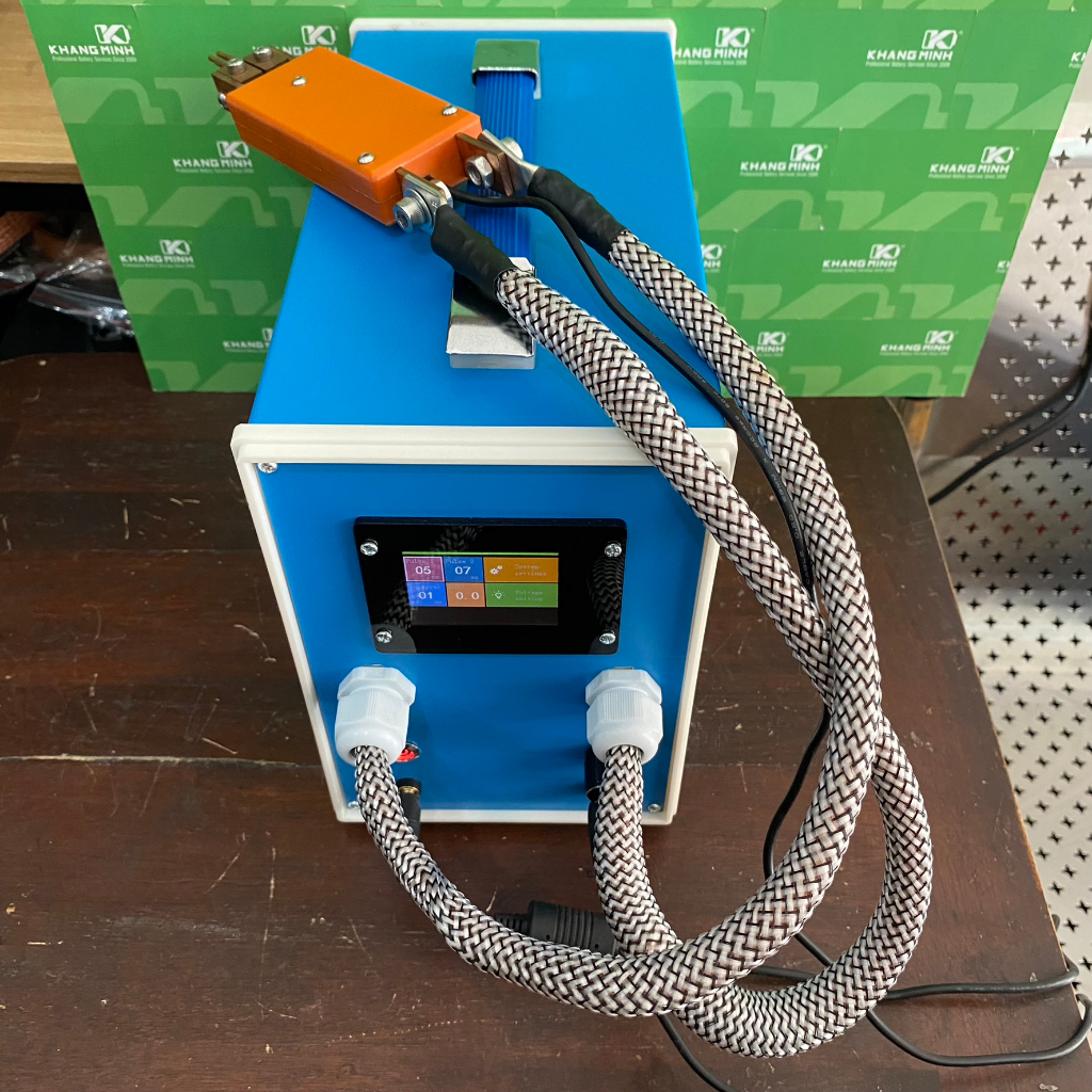 Máy hàn cell siêu tụ hàn kẽm 0.3mm mối hàn siêu đẹp và chắc chắn