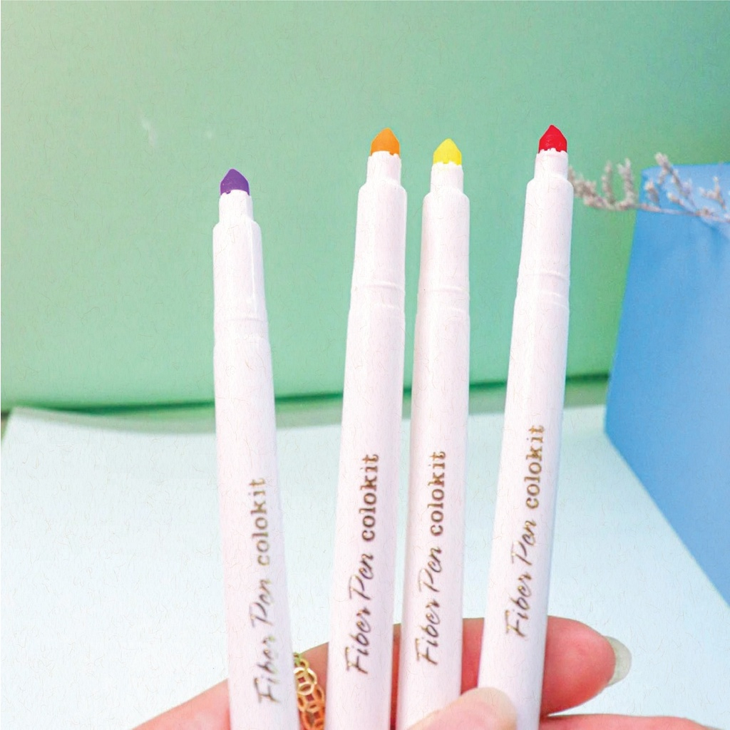 Bút Dạ Màu Bút Lông Màu 20 Màu SWMC008 Pastel Washable Fiber Pen Bút Lông Màu Rửa Được Thiên Long Camshop