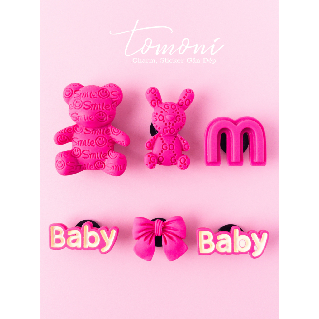 Sticker Gắn Dép Sục - Jibbitz, Hình Charm Trang Trí Giày Dép DIY Cute - HQ67