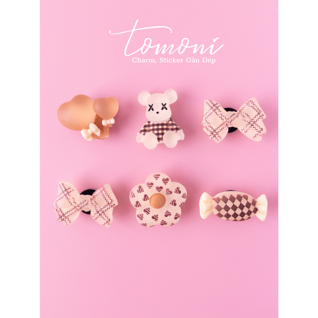 Sticker Cute Gắn Dép - Jibbitz, Charm DIY Trang Trí Giày Dép Xinh Xắn HQ65
