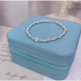 Charm ống bạc xâu vòng