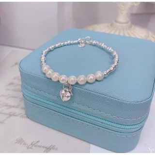 Charm ống bạc xâu vòng