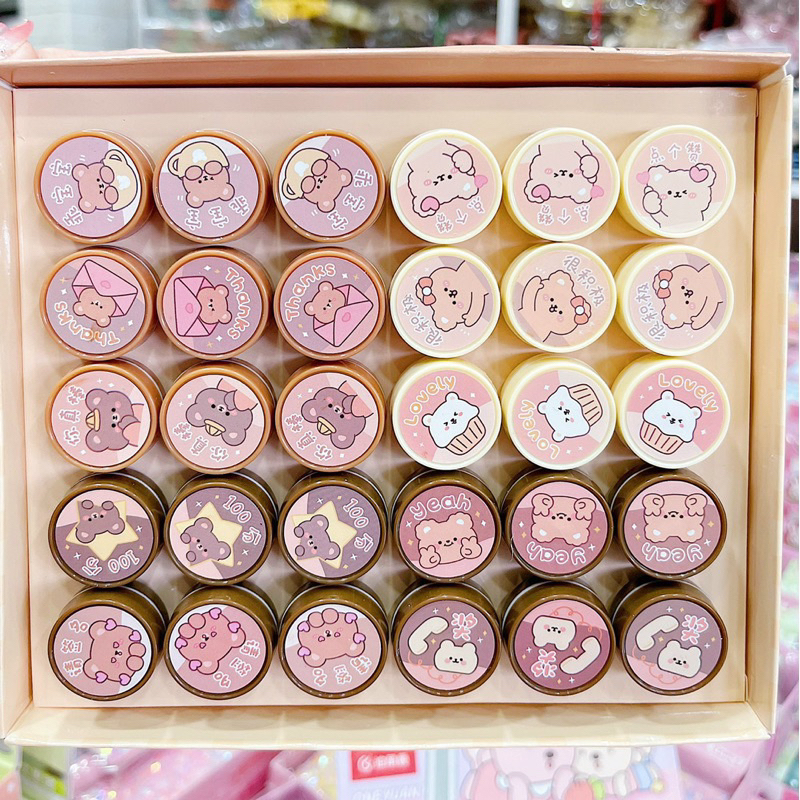 Bộ 2 Con Dấu Khen Thưởng Hình Mặt Cười - BỘ 2 CON DẤU STICKER CHO BÉ