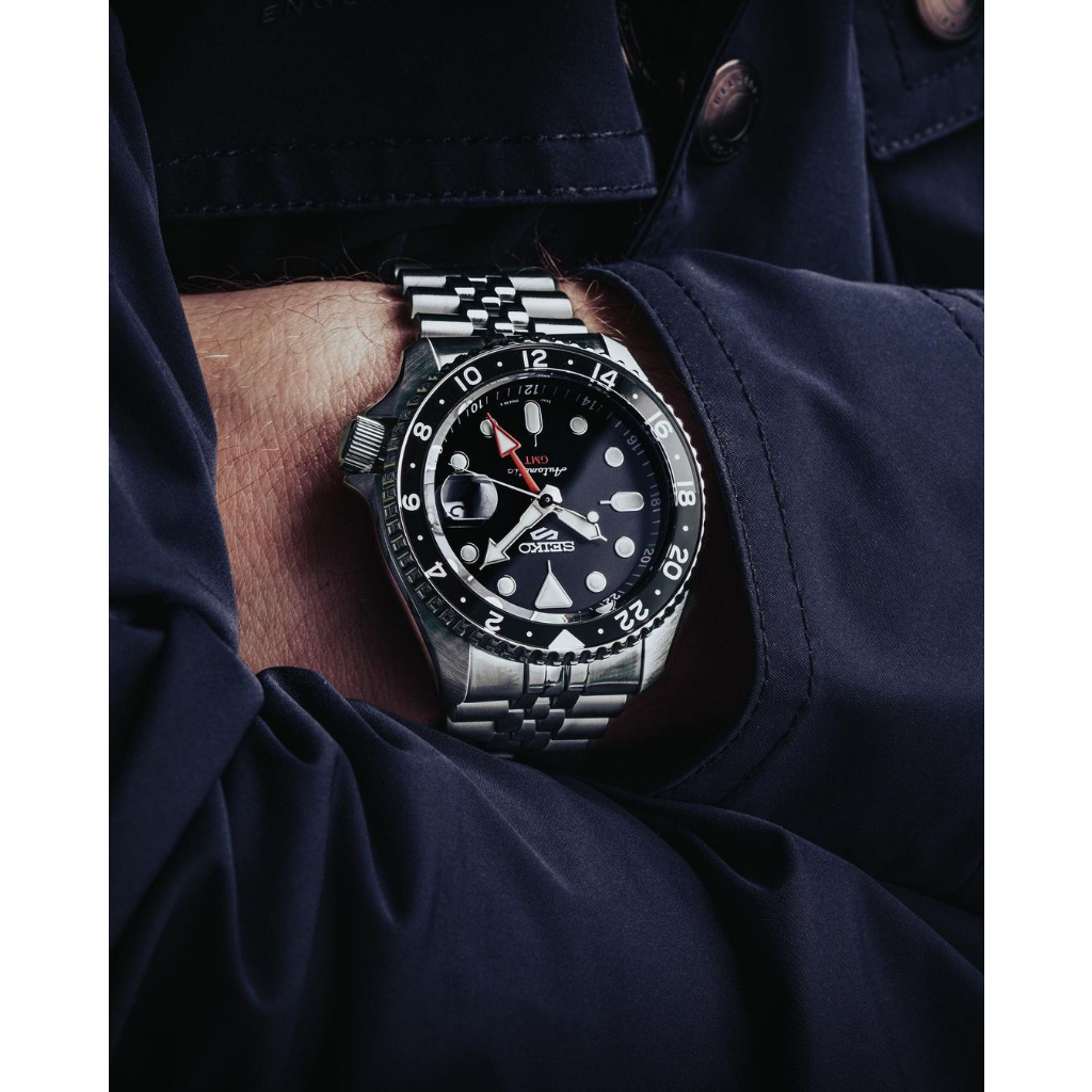 Đồng Hồ Nam SEIKO Sport BATMAN GMT SSK001K1 Chính Hãng Tặng Dây Da Cao Cấp