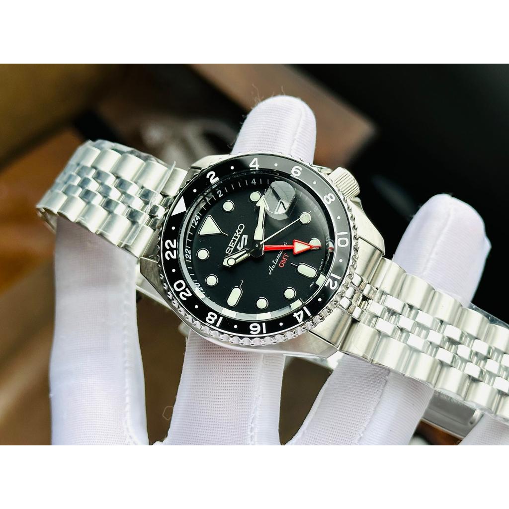 Đồng Hồ Nam SEIKO Sport BATMAN GMT SSK001K1 Chính Hãng Tặng Dây Da Cao Cấp