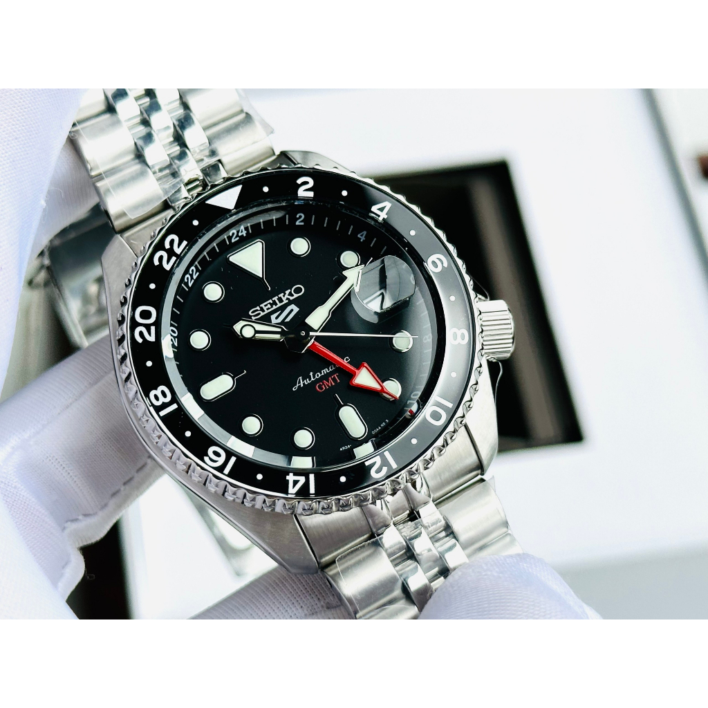 Đồng Hồ Nam SEIKO Sport BATMAN GMT SSK001K1 Chính Hãng Tặng Dây Da Cao Cấp