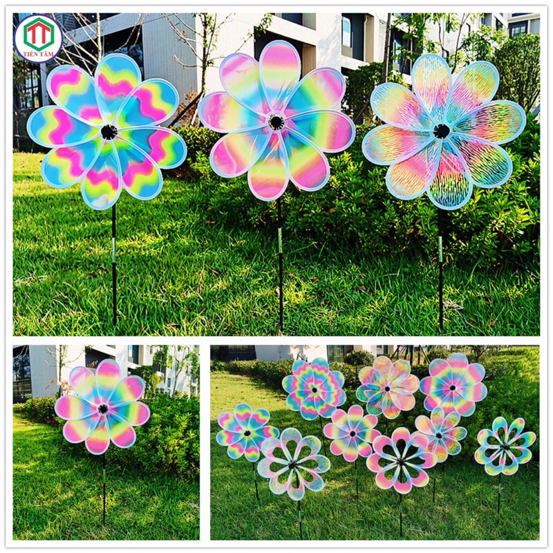 Chong chóng lấp lánh 8 cánh mẫu mới. tặng kèm 502 + chong chóng nhỏ + hướng dẫn ráp