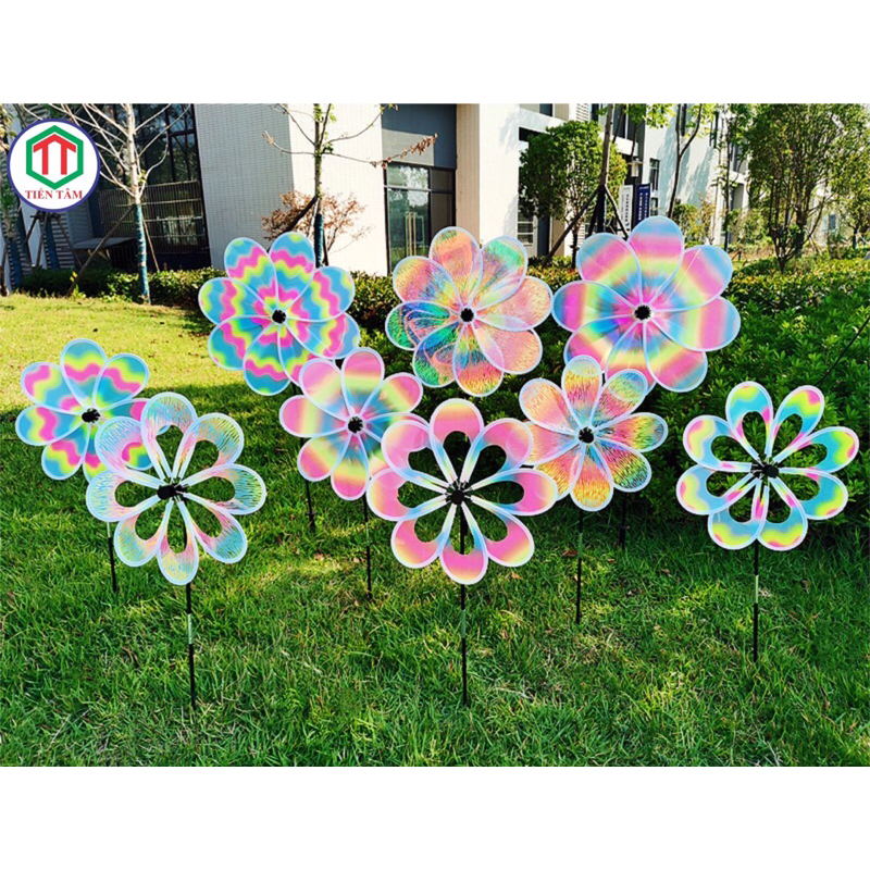 Chong chóng lấp lánh 8 cánh mẫu mới. tặng kèm 502 + chong chóng nhỏ + hướng dẫn ráp