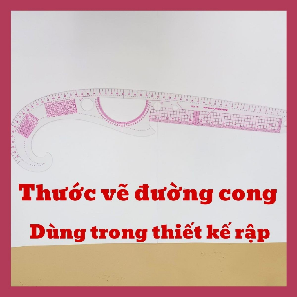 Thước cong dùng trong may vá vẽ rập