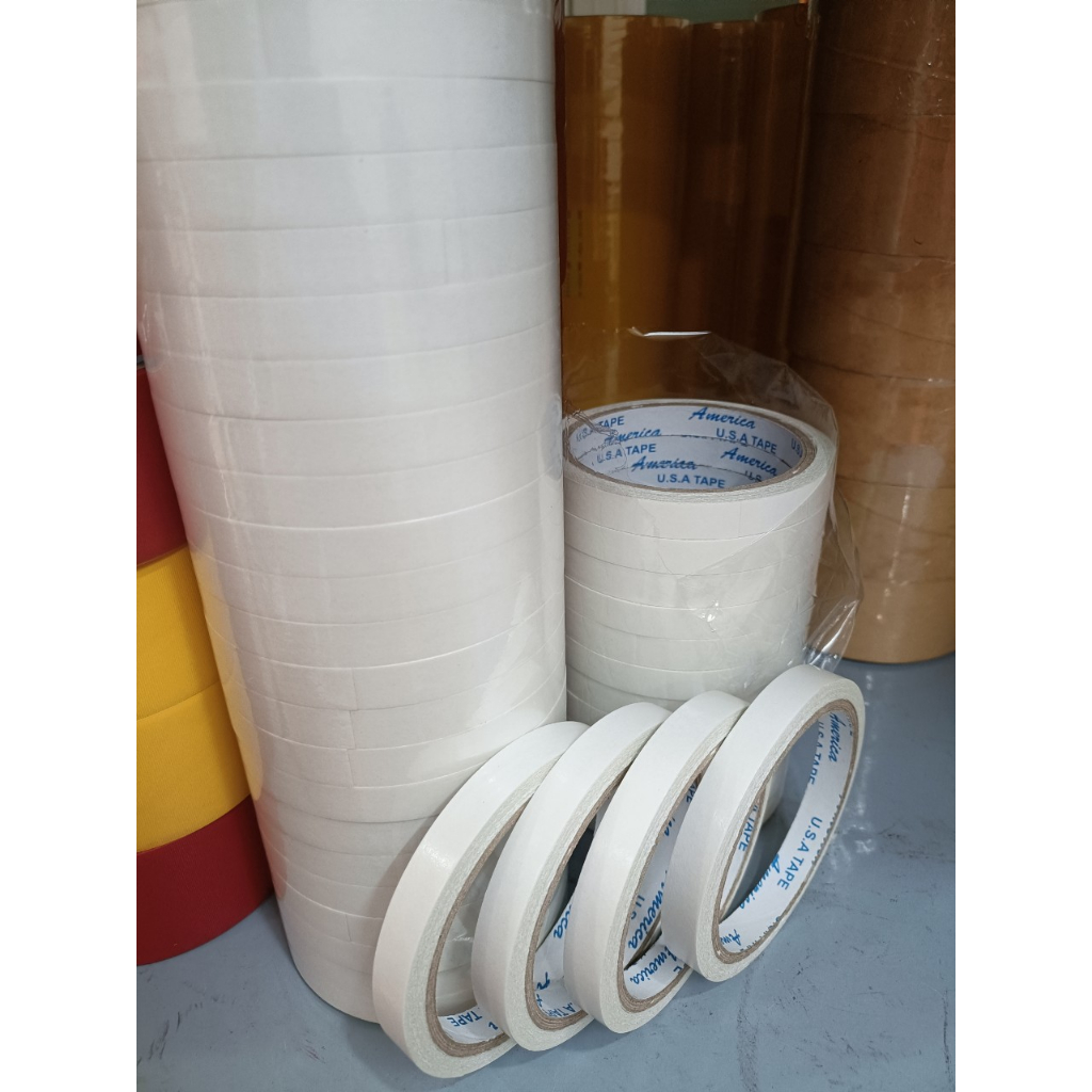 1 cây (25 cuộn) băng keo 2 mặt trắng 12mm