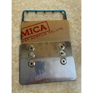 Bộ biển số inox trắng Đa năng 3 lỗ gắn được tất cả các dòng xe số và xe tay ga...