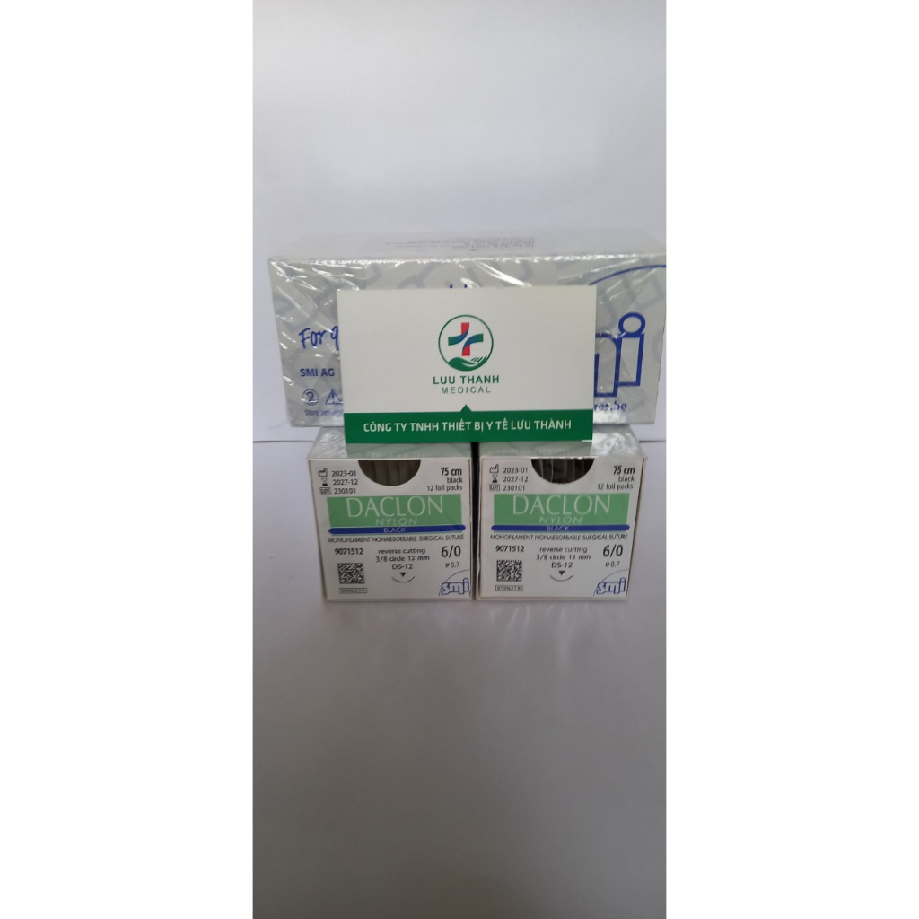 Chỉ không tiêu đơn sợi Polyamid 6/0 (Daclon Nylon 6/0)