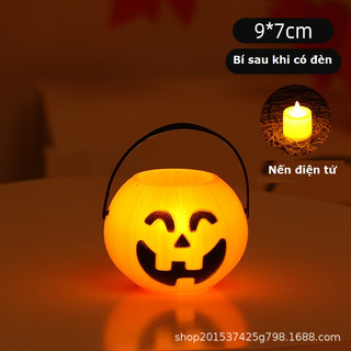 Giỏ Bí Ngô Đựng Kẹo Halloween
