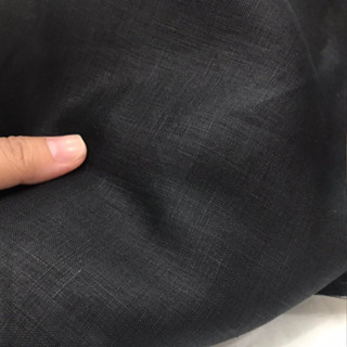  Vải linen tưng premium chính phẩm dày 200gsm đã wash đen tuyền tưng bố khổ 1.37m 