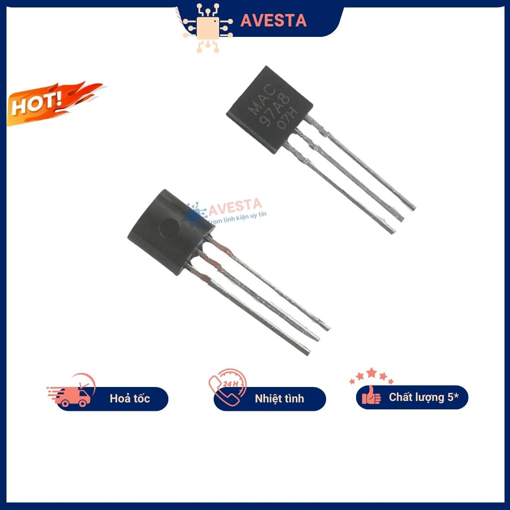 Triac MAC97A8 600V 0.8A chân cắm chính hãng đảm bảo chất lượng Avesta