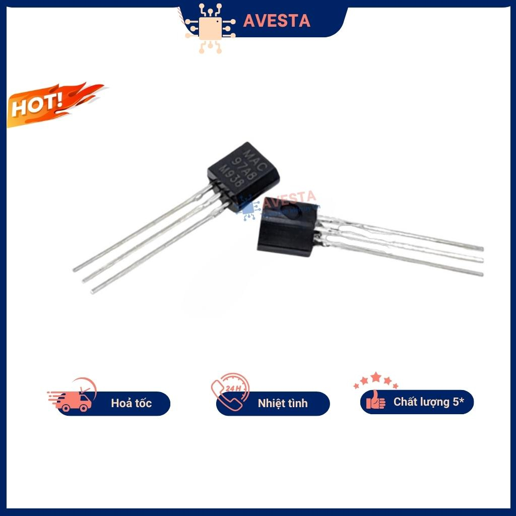 Triac MAC97A8 600V 0.8A chân cắm chính hãng đảm bảo chất lượng Avesta