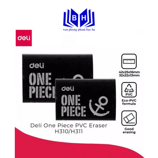 Gôm tẩy 4b màu đen one piece - deli h310/ h311