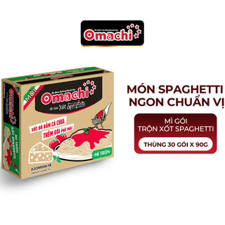 Thùng 30 Gói x 90g Mì Trộn Khoai Tây Omachi Xốt Spaghetti