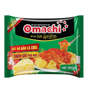 Bịch 5 Gói x 90g Mì Trộn Khoai Tây Omachi Xốt Spaghetti