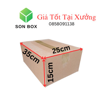 35x25x15 hộp carton, thùng carton, hộp đóng hàng