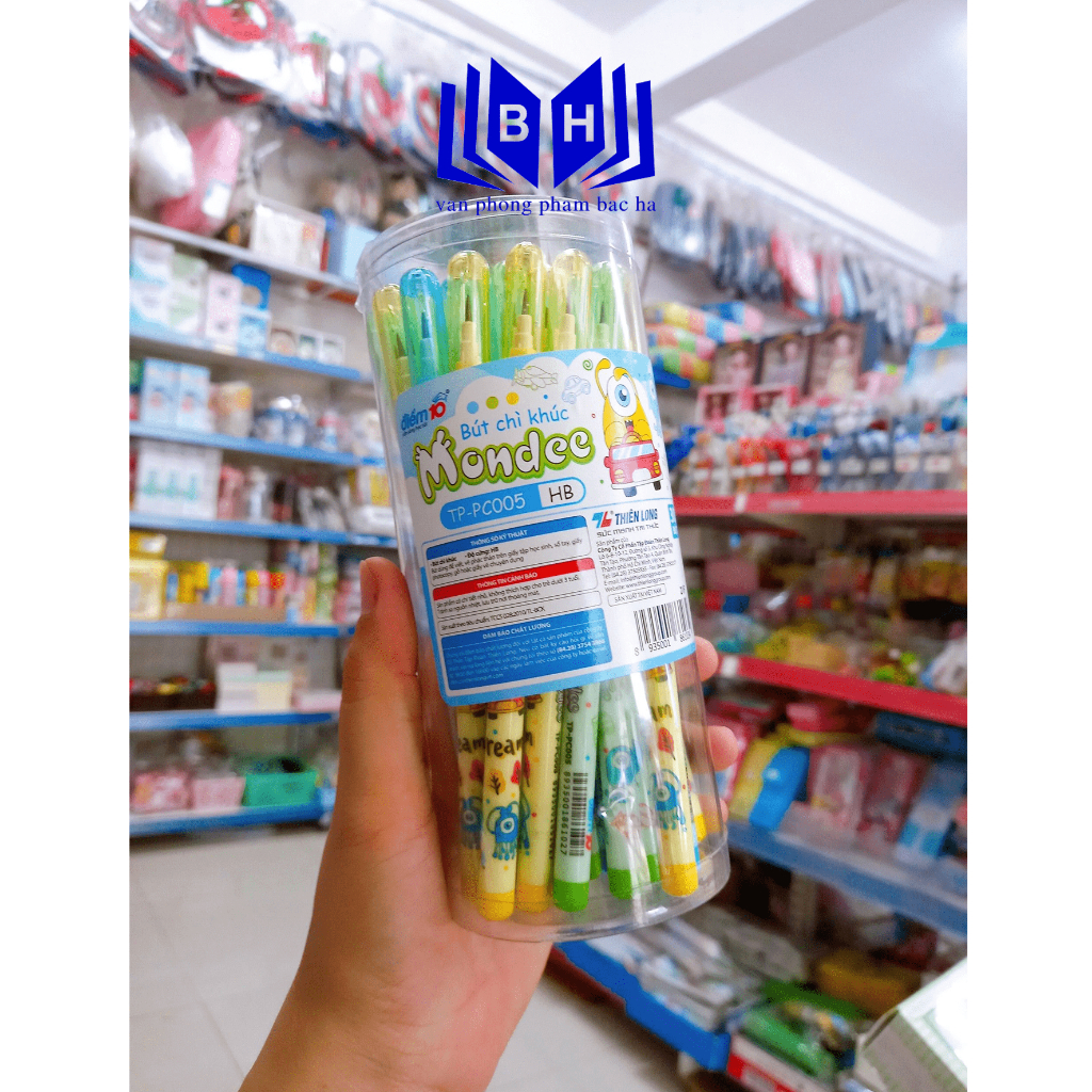 Bút chì khúc HB Thiên Long Điểm 10 TP-PC005 - Lõi chắc chắn nét đậm, ít bột