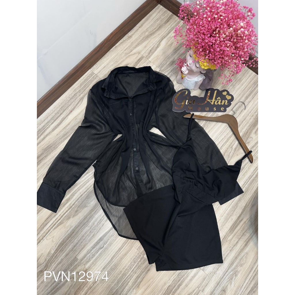 Bộ Jum đi đôi khoác sơ mi