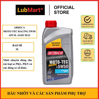 Nhớt tổng hợp xe số nhập khẩu ardeca moto tec racing 5w50 1l nhớt xe số nhớt xe côn tay nhớt xe máy