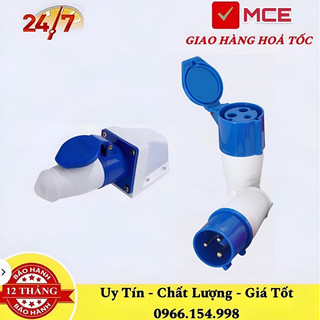 Combo 10 cái Phích Ổ Cắm Công Nghiệp di động Cố Định 16A 32A  220V 250V