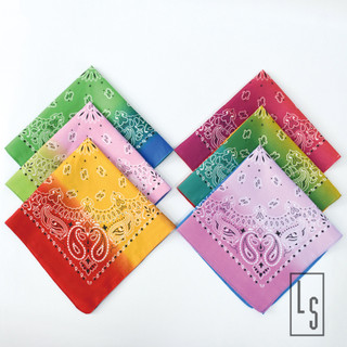 Khăn Bandana Loang HotTrend - Bandana Loang Màu Sắc Cực Cháy