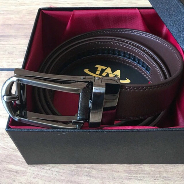 Thắt Lưng Nam Nử Da Thật TM33 bản 3.1cm khoá tự động giả kim sành điệu