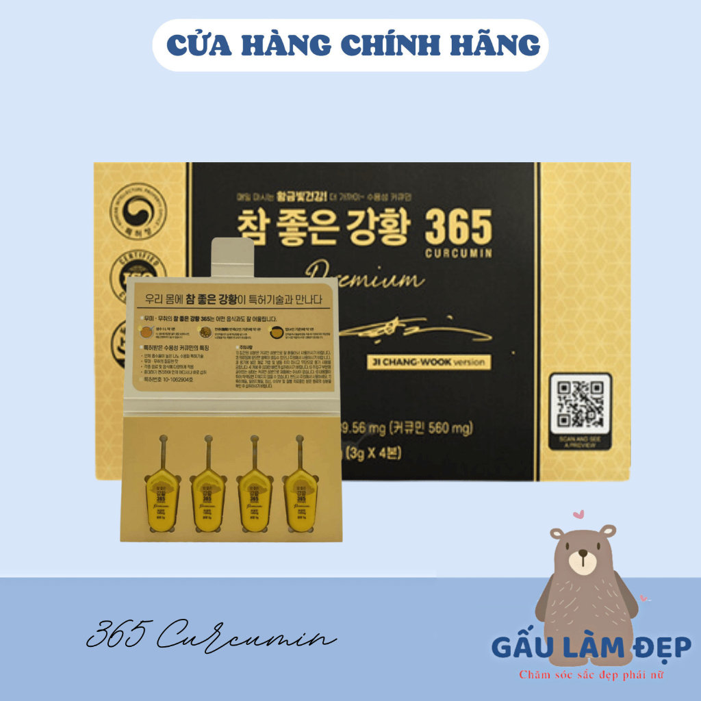 Tinh Nghệ Nano Curcumin 365 Premium Ji Chang Wook - 32 Tép