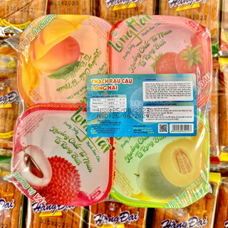 Combo 4 hủ thạch rau câu long hải - thạch trái cây đồ ăn cho bé