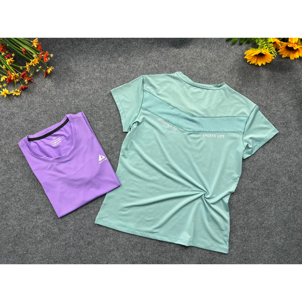 Áo thun nữ big size tập thể thao GYM -YOGA ,chất thun lạnh poly co giãn