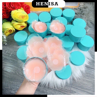 Miếng dán ngực silicon hộp 5 cặp, 10 miếng dán ti dùng lại nhiều lần henisa