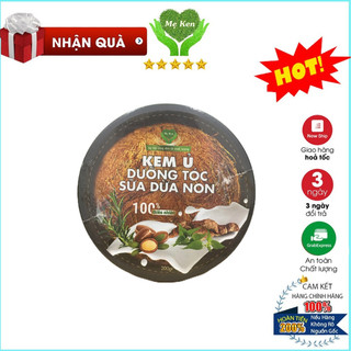 Kem ủ dưỡng tóc sữa dừa non Mẹ Ken 200gr, phục hồi tóc, dưỡng tóc nhanh dài