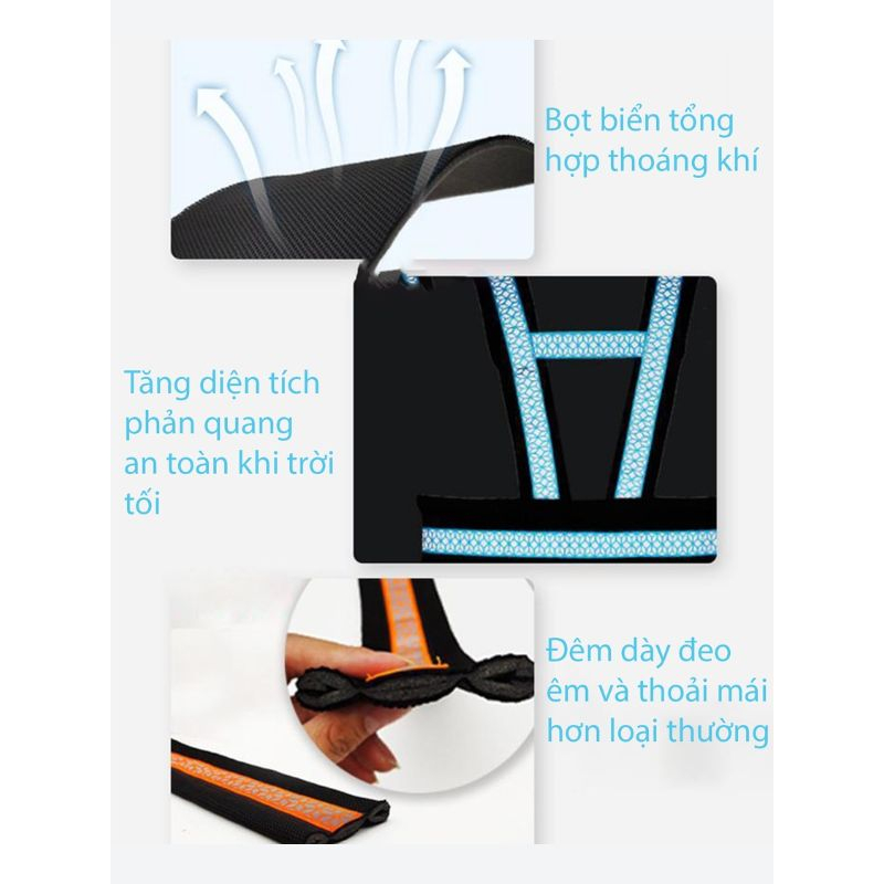 Đai đi xe máy cho bé 1-10 tuổi dodoto, đeo vai, thắt lưng, đai giữ bé ngồi xe máy