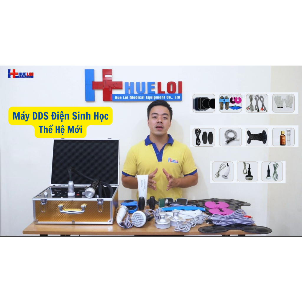 Máy massage điện sinh học dds thế hệ 9 Full phụ kiện